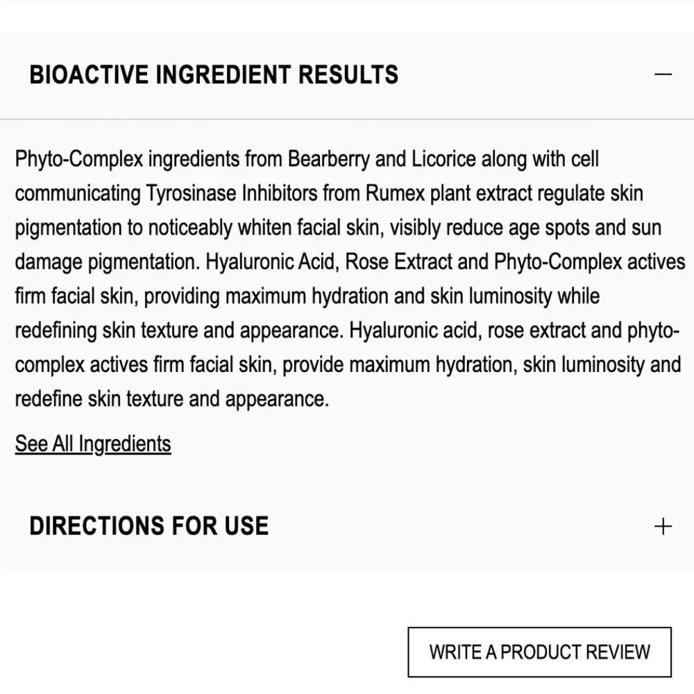 NIB Brightening Face Serum - Grown Alchemist